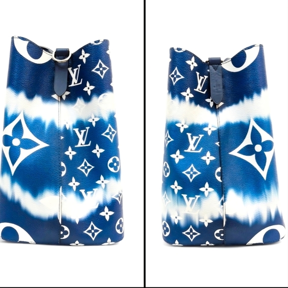 ✨️( Excellent Condition) Authentic Louis Vuitton Neonoe MM Monogram Blue Escale - Picture 4 of 16